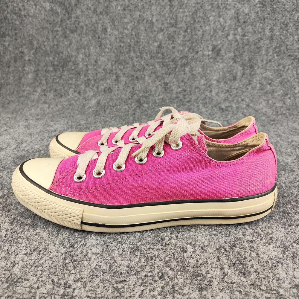 Converse Chuck Taylor All Star Shoes Mens Size 6 Pink Canvas Low Top 117397F